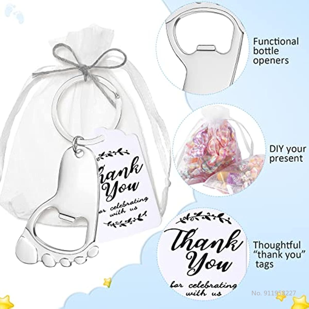 Lot de 50 porte-clés décapsule - Zwitsal Baby Products avis et prix